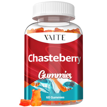 Chasteberry Supplement for Women Gummies - Vegan Chewable Supplements for Balance Women's Hormone Support, Herbal Plant-Based Chews, Gelatin-Free, Non-GMO, Gluten-Free, 60 Vegan Chewables