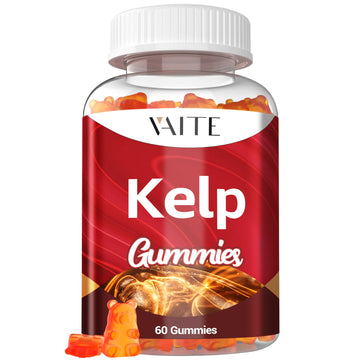 Kelp Supplement 1000mg – Iodine Formula with Fucus, Marine Trace Minerals, Seaweed-Derived Plant-Based Gummies, Vegan-Friendly, Gluten-Free, Non-GMO, 60 Chewables for Women and Men, Daily Use