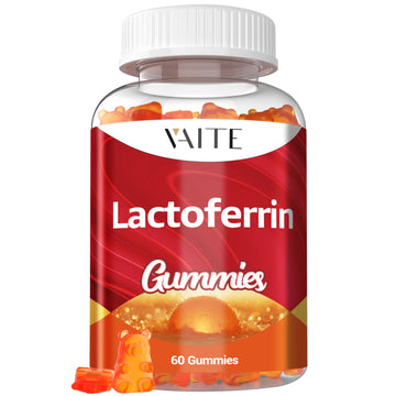 Lactoferrin Supplements 500mg - Supports Digestion & Gut Barrier, Chewable Supplement for Adults, Advanced Daily Wellness, Gluten Free, Soy-Free, Sugar-Free Gummy, Non-GMO Formula, 60 Vegan Gummies