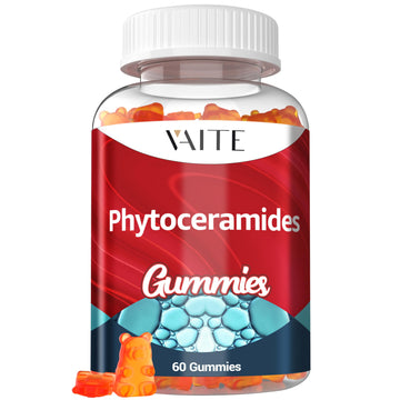 Phytoceramides Supplements Skin Hydration - 1000mg Gummies for Radiance & Youthful, Plant-Based Beauty Antioxidant Supplement for Women & Men, Supports Smoothness & Texture, 60 Vegan Chewables