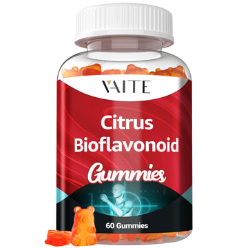 Citrus Bioflavonoid Complex Supplement 1000mg – Antioxidant & Wellness Gummies with Plant-Based Bio-Flavonoids – Sugar-Free, Chewable Formula, Non-GMO, Gluten-Free, Soy-Free – 60 Vegan Chews