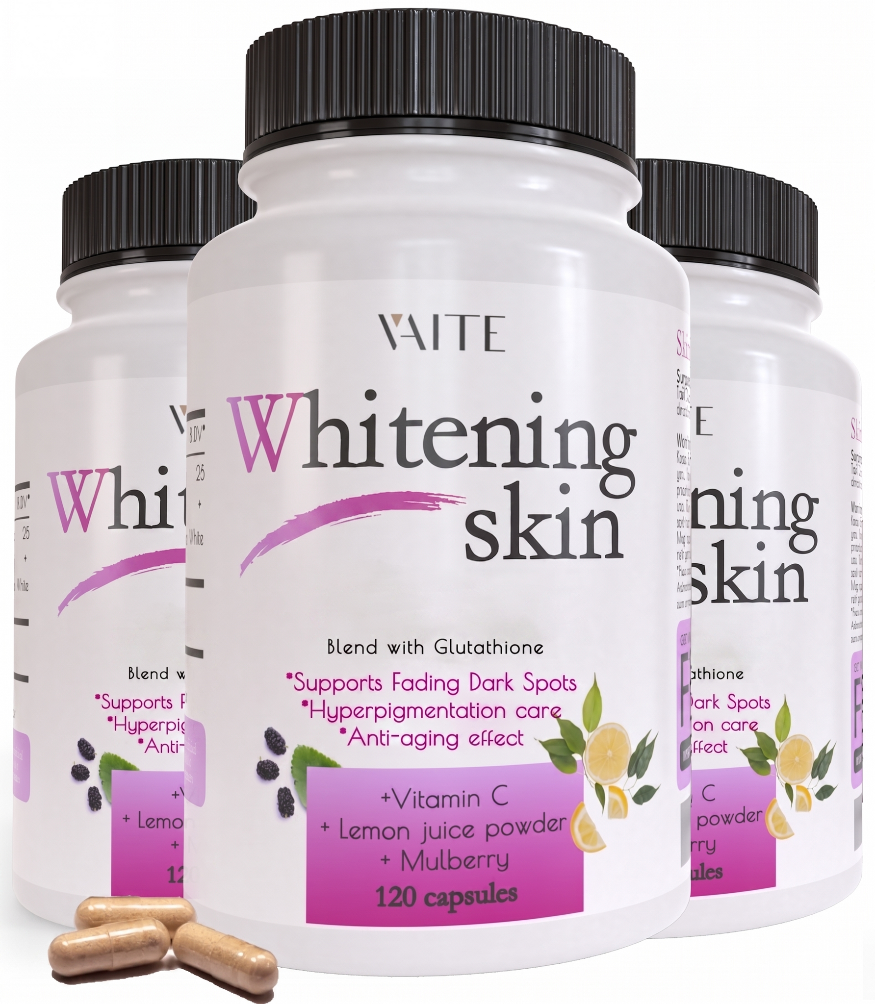 Glutathione Whitening Pills (3 pack) VAITE