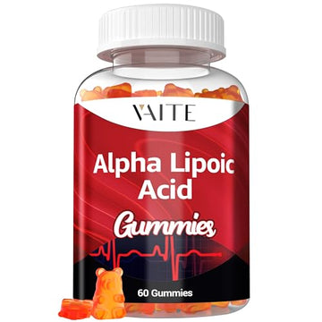 Alpha Lipoic Acid Gummies 1000mg, ALA Supplement for Brain & Nerve Support, Antioxidant, Energy – Non-GMO, Vegan, Gluten-Free – 60 Chewables for Vitality and Comfort for Men & Women