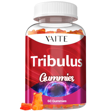 Tribulus Terrestris Gummies 1000 mg – 60 Chewable Gummies – Vegan, Sugar-Free, Gluten-Free, Non-GMO – Plant-Based Daily Formula – No Water Needed – Easy-to-Take Supplement Format