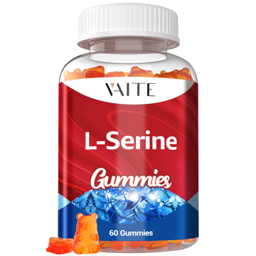 L-Serine Gummies 1000mg - Pure L Serine Supplement for Cognitive Function and Nervous System Health, Phosphorylated LSerine Supplements for Brain Support, Non-GMO, Gluten Free, 60 Vegetarian Gummy